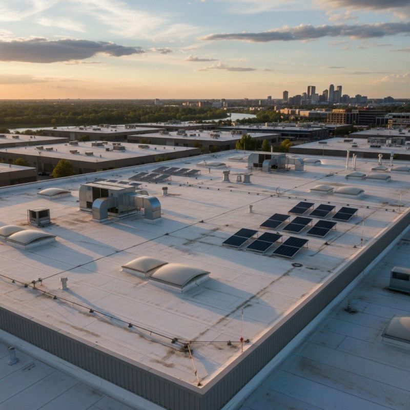 Commercial Solar Installation detail